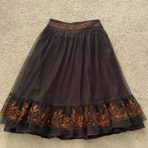 Vintage brown baranda skirt